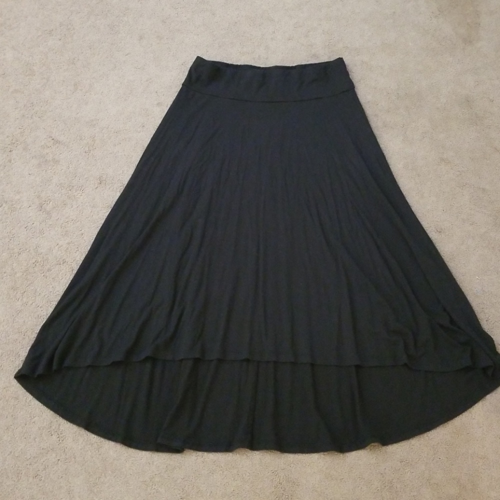 Black Jersey knit skirt